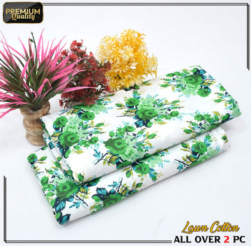 2 Piece Soft | Lightweight & Stylish Printed Lawn Cotton Suit - BDF#112