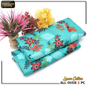 2 Piece Soft | Lightweight & Stylish Printed Lawn Cotton Suit - BDF#114