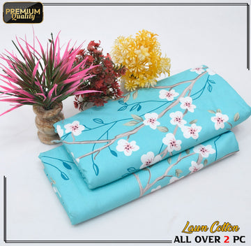 2 Piece Soft | Lightweight & Stylish Printed Lawn Cotton Suit - BDF#123