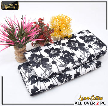 2 Piece Soft | Lightweight & Stylish Printed Lawn Cotton Suit - BDF#125