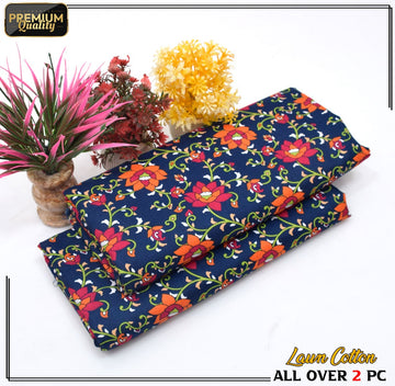 2 Piece Soft | Lightweight & Stylish Printed Lawn Cotton Suit - BDF#130