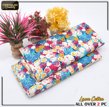 2 Piece Soft | Lightweight & Stylish Printed Lawn Cotton Suit - BDF#128