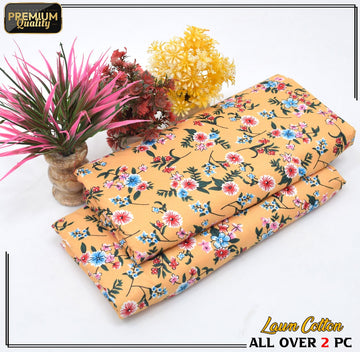 2 Piece Soft | Lightweight & Stylish Printed  Lawn Cotton Suit - BDF#107