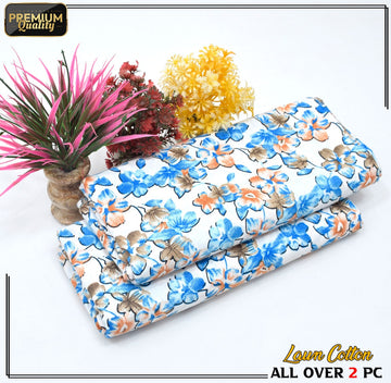 2 Piece Soft | Lightweight & Stylish Printed  Lawn Cotton Suit - BDF#113